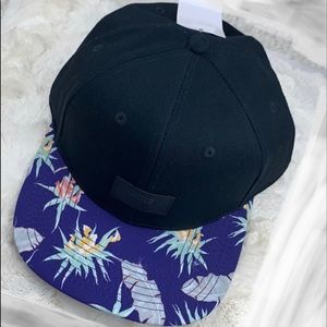 💜VANS ALLOVER IT FLORAL PURPLE BIB NICE SNAPBACK
